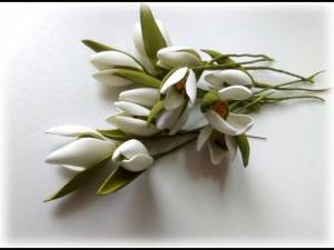 Как сделать подснежник из фоамирана