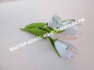 Подснежники из фоамирана