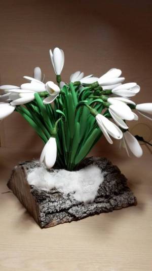 Мастер-класс «Подснежники для мамы»