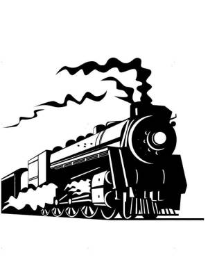 Трафареты Поезда
