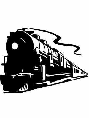 Трафареты Поезда
