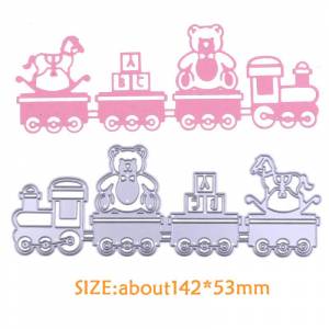 Поезд Резка Штампы Трафареты для Скрапбукинга DIY Craft Альбом Тиснение Крафт Штампы