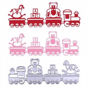 Поезд Резка Штампы Трафареты для Скрапбукинга DIY Craft Альбом Тиснение Крафт Штампы
