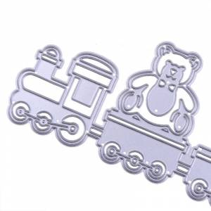 Поезд Резка Штампы Трафареты для Скрапбукинга DIY Craft Альбом Тиснение Крафт Штампы