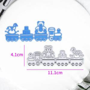 Металлический трафарет, пресс-формы, маленькое украшение поезда, скрапбукинг, высечки, альбом, бумажная карточка, ремесло, тиснение, новый дизайн, ремесло