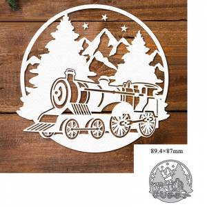 Металлические Вырубные штампы, форма для вырезания, маленькое украшение поезда, для скрапбукинга, бумаги, рукоделия, ножа, форма, лезвие, перфоратор, трафареты, штампы