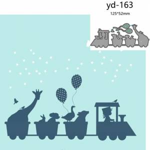 Металлические Вырубные штампы, форма для резки, маленькое украшение поезда, для скрапбукинга, бумаги, рукоделия, ножа, форма, лезвие, перфоратор, трафареты