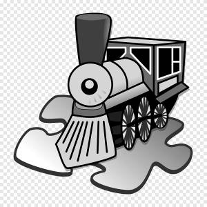 Поезд Железнодорожный транспорт Компьютерные Иконки Индонезийская Железнодорожная Компания, экспресс-шаблон, белый, монохромный png