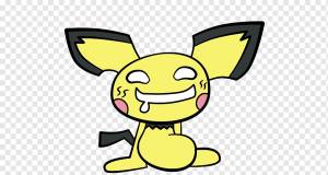 Пичу Трафарет Покемон, покемон, смайлик, карикатура, покемон png