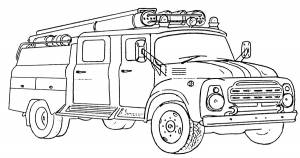 Раскраски Пожарная Машина