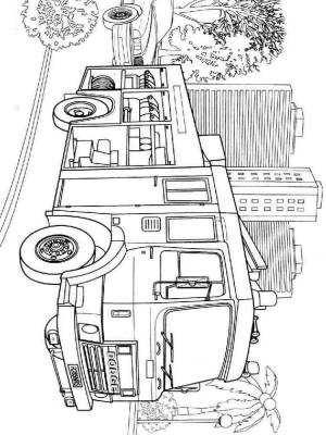 Раскраски Пожарные машины