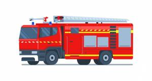 иллюстрация пожарной машины