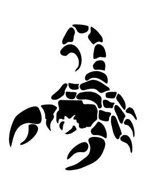 Трафареты Скорпиона