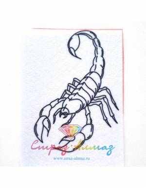 Шаблон для броши Скорпион