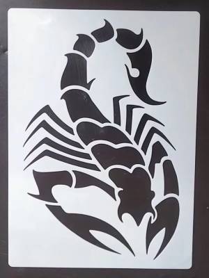 Шаблон в виде скорпиона 21*29 см для мебели, стен, живописи, украшения для слоев, пластиковые DIY цветные фотообои, трафареты