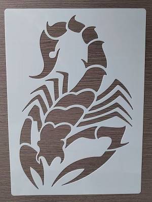 21*29 см шаблон скорпиона для рисования графики DIY трафареты фрески фотообои Декор трафареты