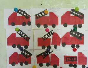 Конспект занятия по аппликации в средней группе amp;Пожарная машинаamp;