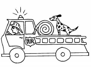 Раскраски Пожарная Машина