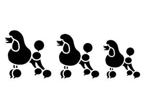 Трафареты Пуделя