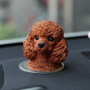 3d Тедди, искусственная голова пуделя, искусственная свеча, восковая форма, домашняя собака, мыло ручной работы