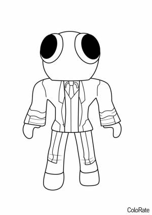 Раскраски Радужные друзья из игры Roblox