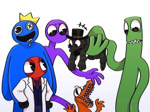 Арты красный радужный друг