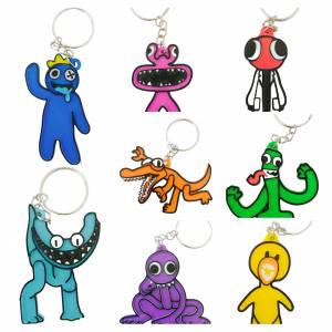 Файл STL Брелоки для ключей Радужные друзья ・Шаблон для 3D-печати для загрузки・Cults