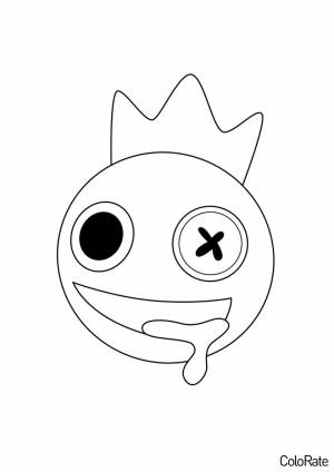 Раскраска Голова Блю