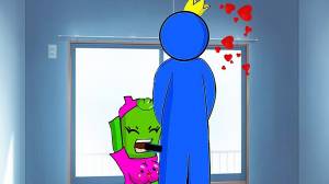 Арты синий радужный друг