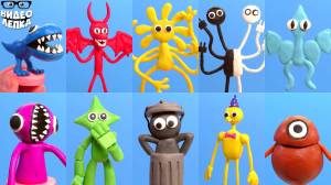 Все Радужные Друзья Часть 3 Rainbow Friends ▻ Видео Лепка