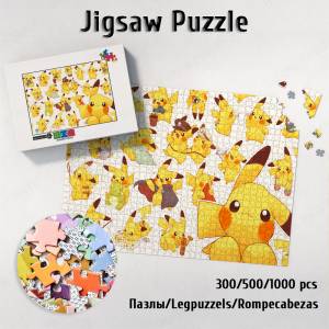 Различные формы пазлов и игр Пикачу серии Покемон пазл японский стиль мультфильм семья игра Diy пазл детские игрушки подарок