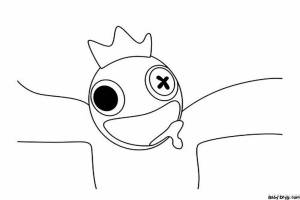 Раскраски Радужные друзья из игры роблокс