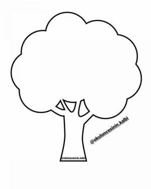 Картинки Дерево для детей шаблон