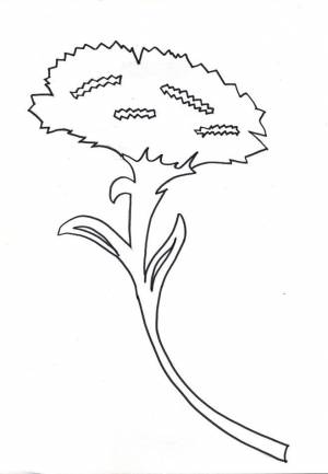 Шаблоны гвоздики для вырезания из бумаги к 9 мая на окна, как вырезать?