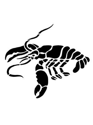 Трафарет рак