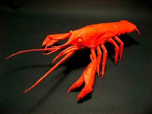 Оригами рак из бумаги