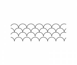 Шаблон для стежки Handi Quilter HG00305 Ракушки