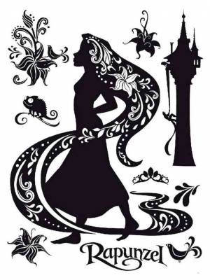 Трафареты Рапунцель