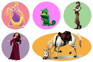 Рапунцель раскраски для девочек   на