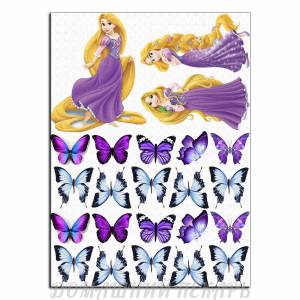 Рапунцель 2 вафельная картинка