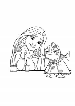 Рапунцель раскраска