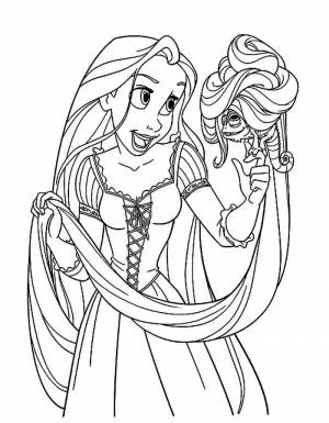 Раскраска Рапунцель