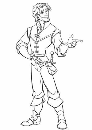 Рапунцель раскраски для девочек   на