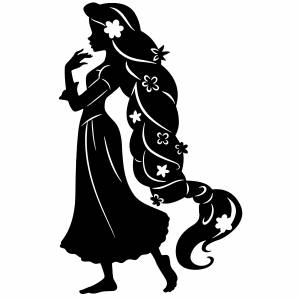 Трафарет принцессы