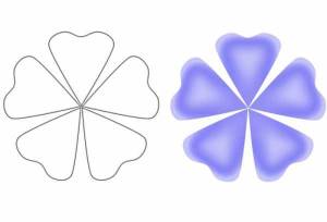 Шаблон для вырезания цветы из бумаги