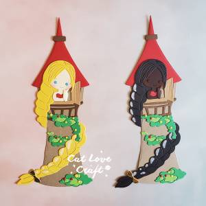 Catlove принцессы с длинными волосами металлический Трафаретный вырубной штамп трафарет для скрапбукинга пресс-формы карты рукоделие своими руками ремесло тиснение новые Плашки для 2021