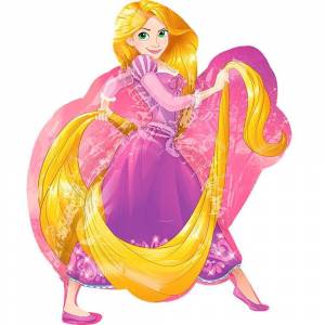 Большой фольгированный шар принцесса Рапунцель