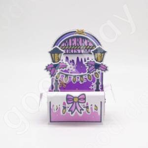 Рождественское окошко, изящная коробка, металлические режущие штампы, искусственное украшение, рельефный шаблон, сделай сам, поздравительная открытка ручной работы, Новинка