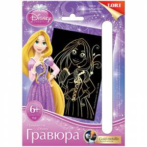 Гравюра с эффектом золота Lori Disney
