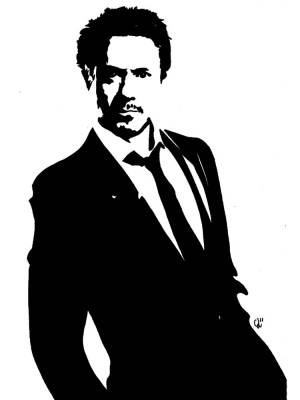 Трафареты Роберта Дауни-младшего для вырезания из бумаги